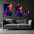 Astronaut in space Metal Wall Posters | Premium, Waterproof & Magnet-Mounted Art