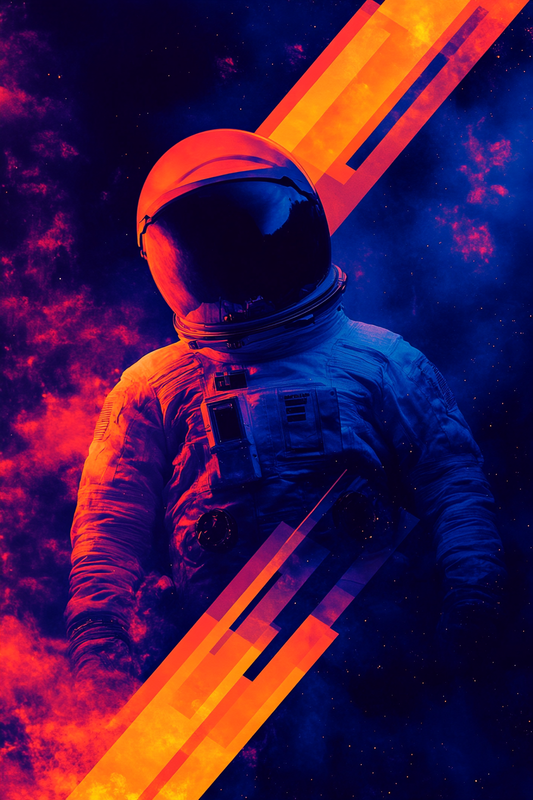 Astronaut in the void Metal Wall Posters | Premium, Waterproof & Magnet-Mounted Art