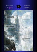 A wizard in fantasy World Metal Wall Posters | Premium, Waterproof & Magnet-Mounted Art
