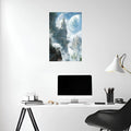 A wizard in fantasy World Metal Wall Posters | Premium, Waterproof & Magnet-Mounted Art