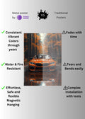 BMW Front Metal Wall Posters | Premium, Waterproof & Magnet-Mounted Art