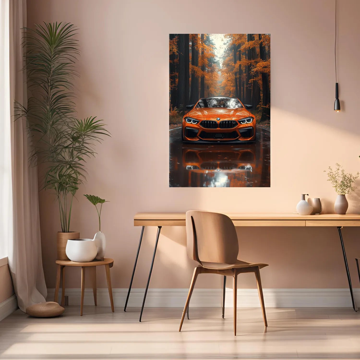 BMW Front Metal Wall Posters | Premium, Waterproof & Magnet-Mounted Art