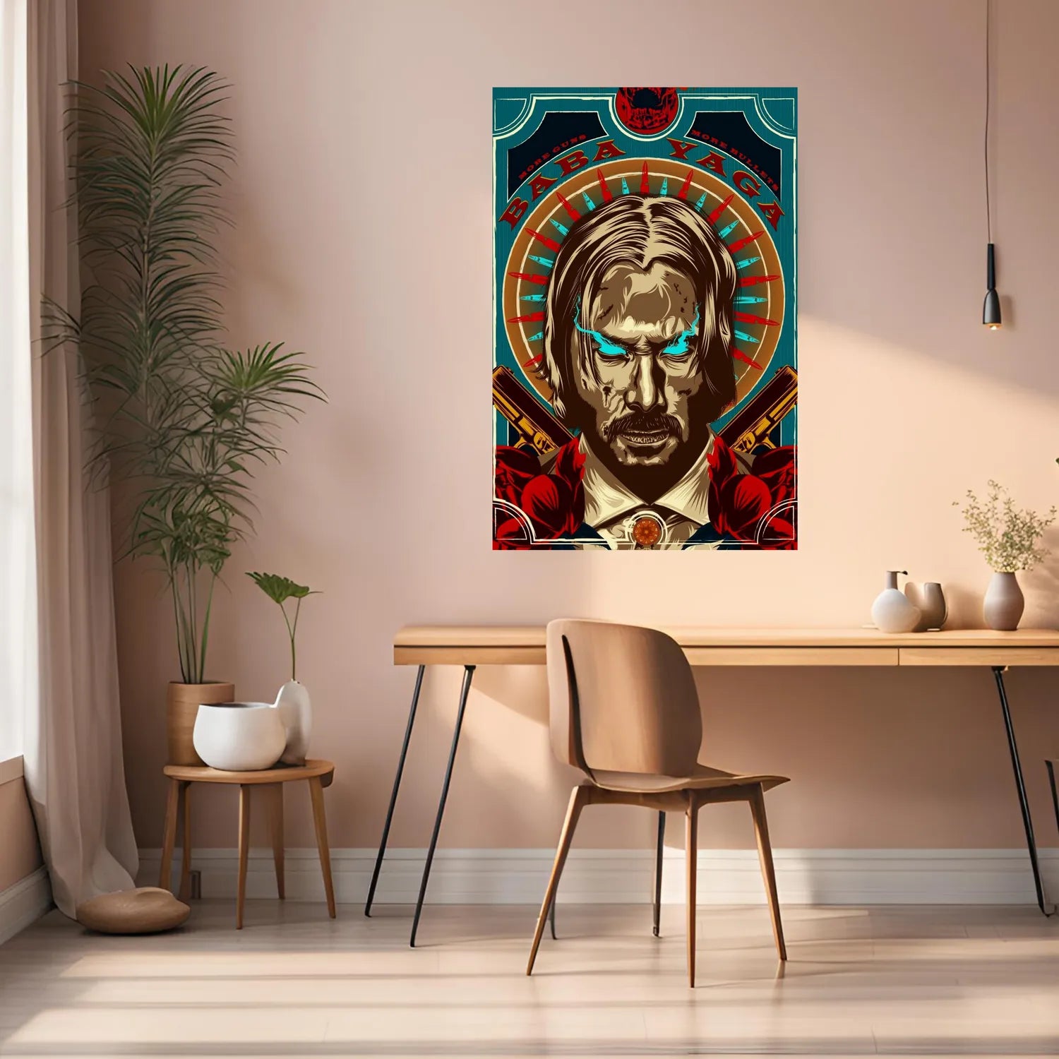 Baba Yaga John Wick Metal Posters | Premium, Waterproof & Magnet-Mounted Art