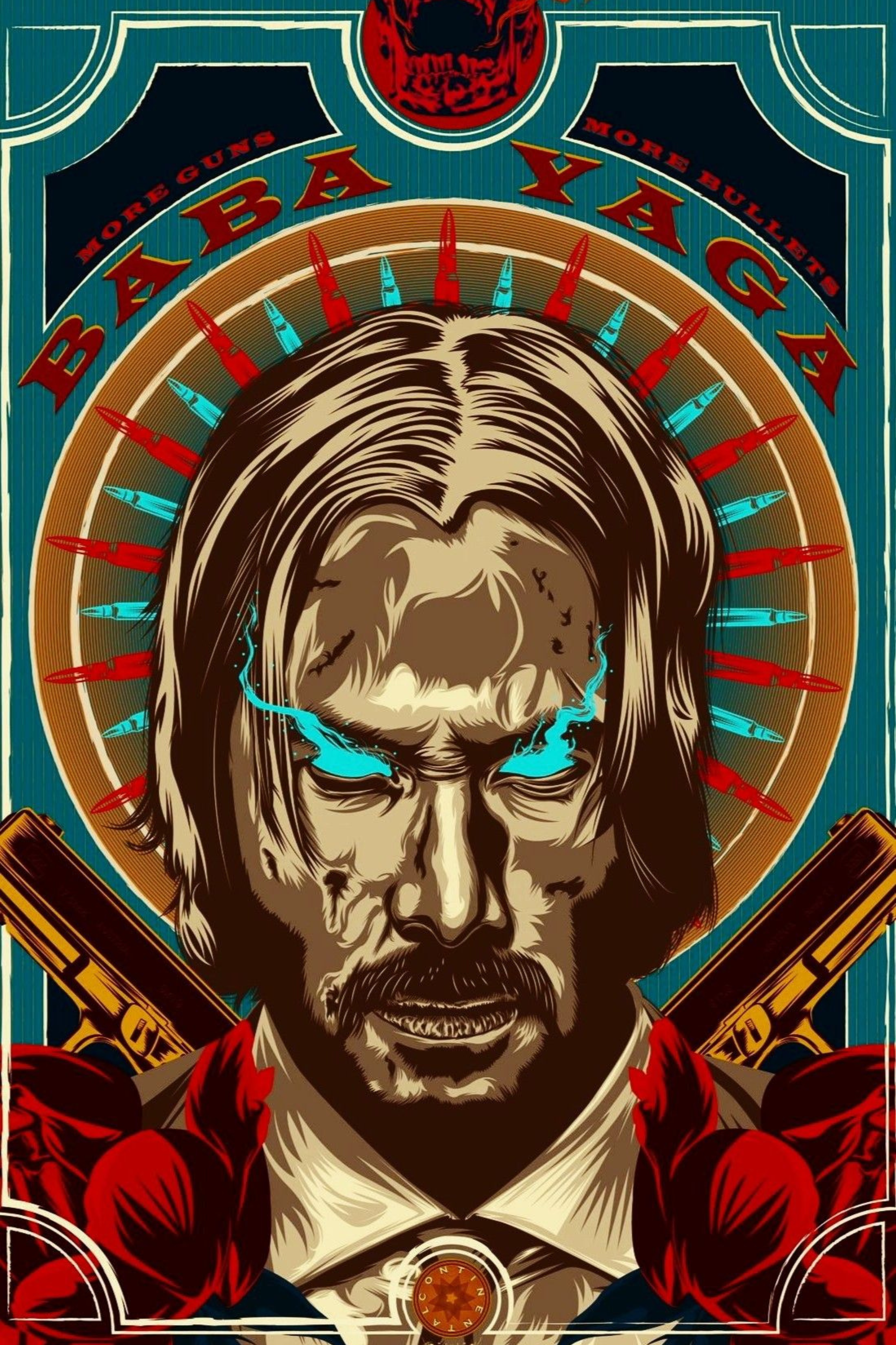 Baba Yaga John Wick Metal Posters | Premium, Waterproof & Magnet-Mounted Art