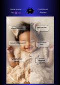 Baby Cute Pet Photoshoot Metal Wall Posters | Premium, Waterproof & Magnet-Mounted Art