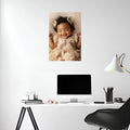 Baby Cute Pet Photoshoot Metal Wall Posters | Premium, Waterproof & Magnet-Mounted Art