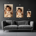 Baby Cute Pet Photoshoot Metal Wall Posters | Premium, Waterproof & Magnet-Mounted Art