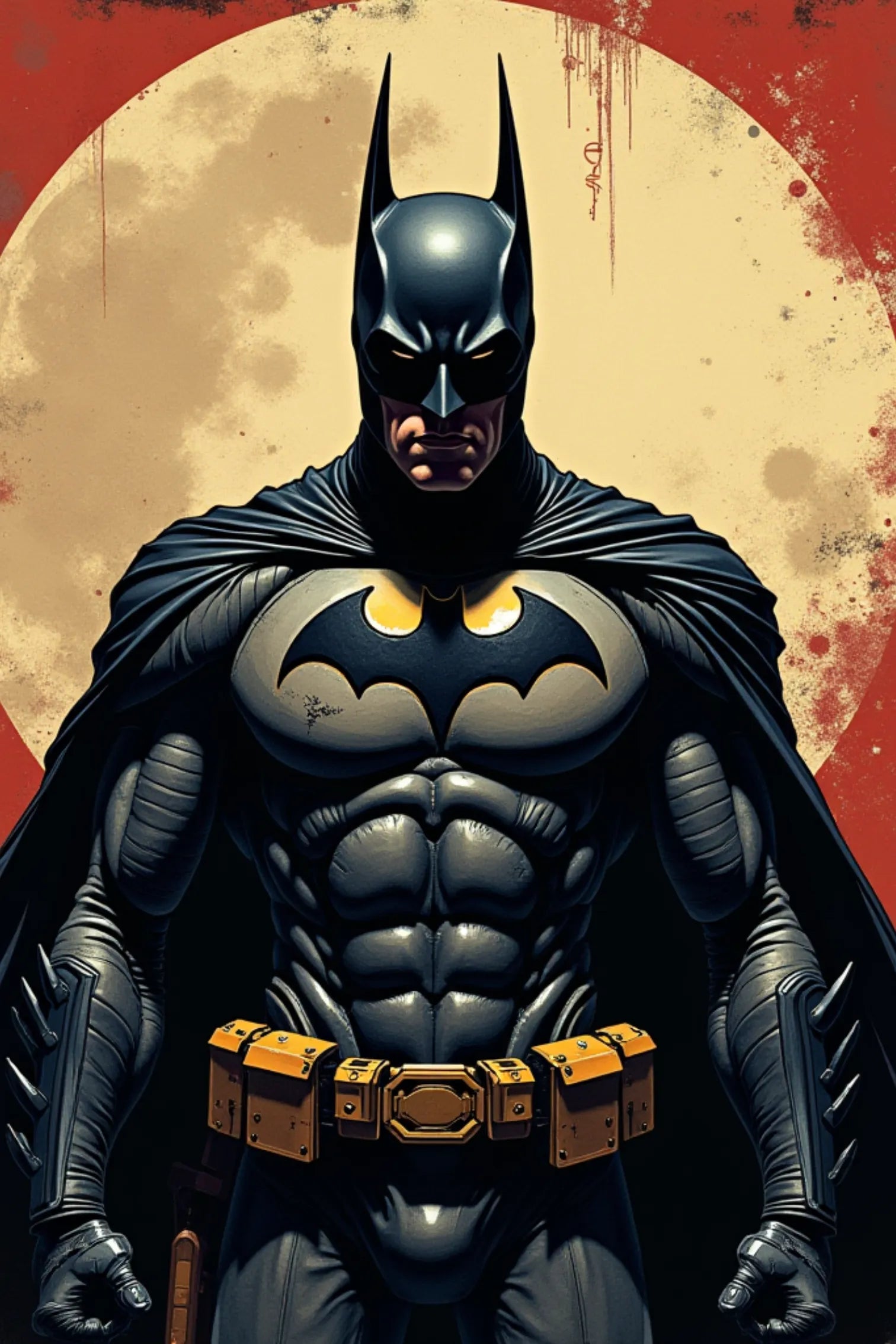 Batman Glossy Metal Wall Posters | Premium, Waterproof & Magnet-Mounted Art