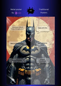 Batman Glossy Metal Wall Posters | Premium, Waterproof & Magnet-Mounted Art