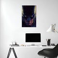 Batman Justice Stare Metal Wall Posters | Premium, Waterproof & Magnet-Mounted Art