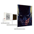 Batman Justice Stare Metal Wall Posters | Premium, Waterproof & Magnet-Mounted Art