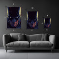 Batman Justice Stare Metal Wall Posters | Premium, Waterproof & Magnet-Mounted Art