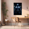 Batman in modern Batsuit Metal Wall Posters | Premium, Waterproof & Magnet-Mounted Art