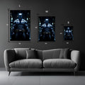Batman in modern Batsuit Metal Wall Posters | Premium, Waterproof & Magnet-Mounted Art