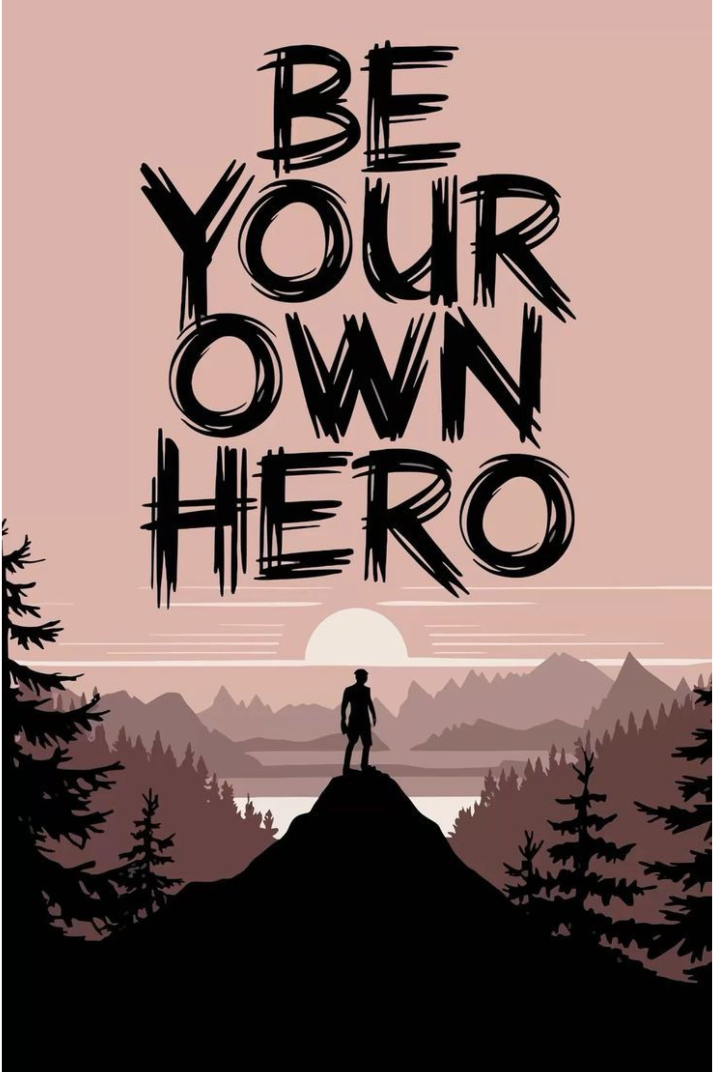 Be your own Hero Metal Posters | Premium, Waterproof & Magnet-Mounted Art