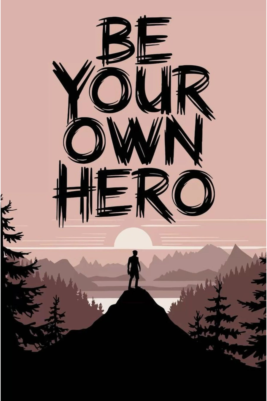 Be your own Hero Metal Posters | Premium, Waterproof & Magnet-Mounted Art