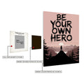 Be your own Hero Metal Posters | Premium, Waterproof & Magnet-Mounted Art