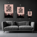 Be your own Hero Metal Posters | Premium, Waterproof & Magnet-Mounted Art