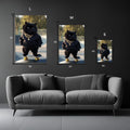 Black Cat Swag Metal Wall Posters | Premium, Waterproof & Magnet-Mounted Art