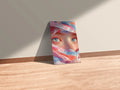 Blue Eyed Redhead Girl Closeup Metal Posters | Premium, Waterproof & Magnet-Mounted Art