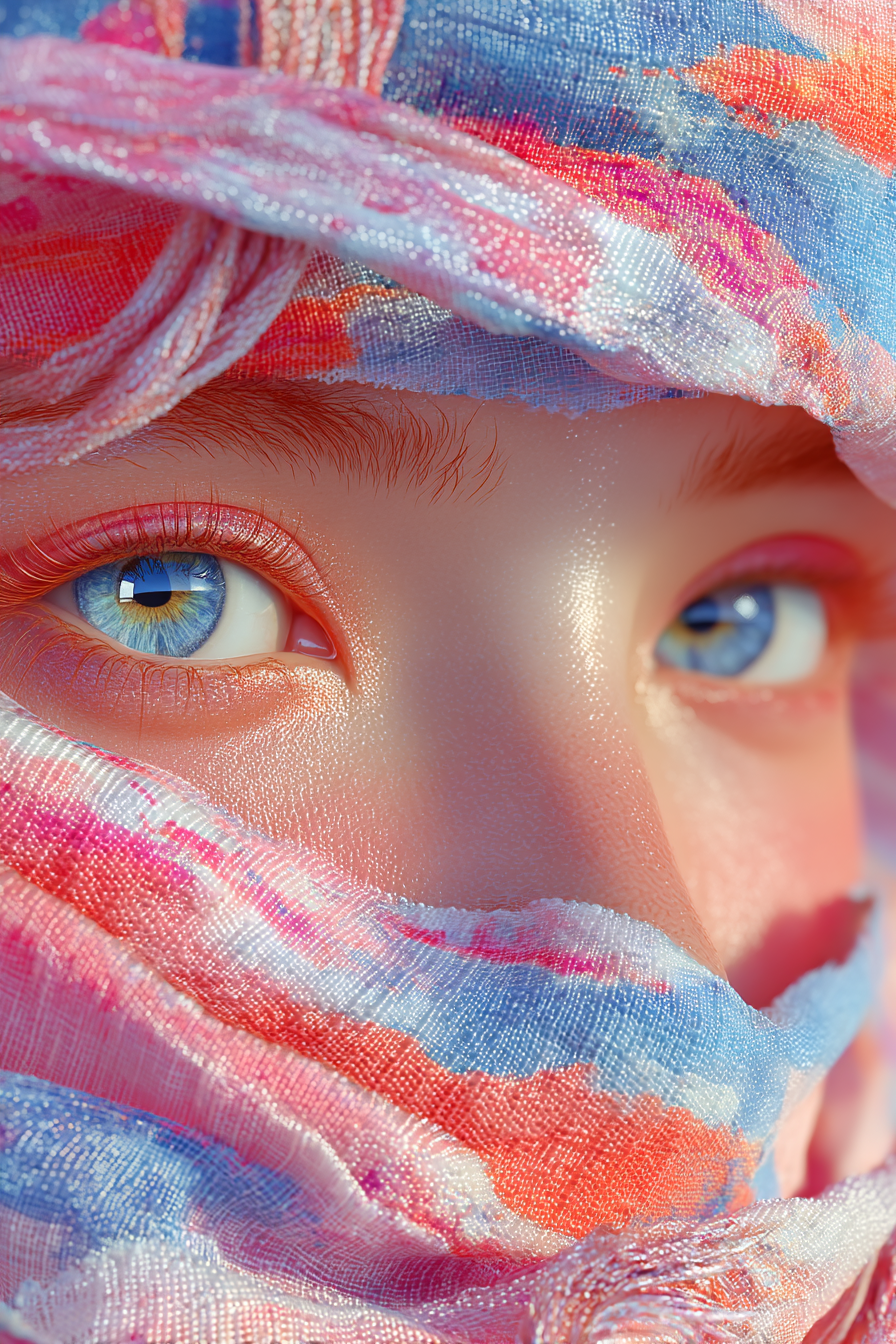 Blue Eyed Redhead Girl Closeup Metal Posters | Premium, Waterproof & Magnet-Mounted Art