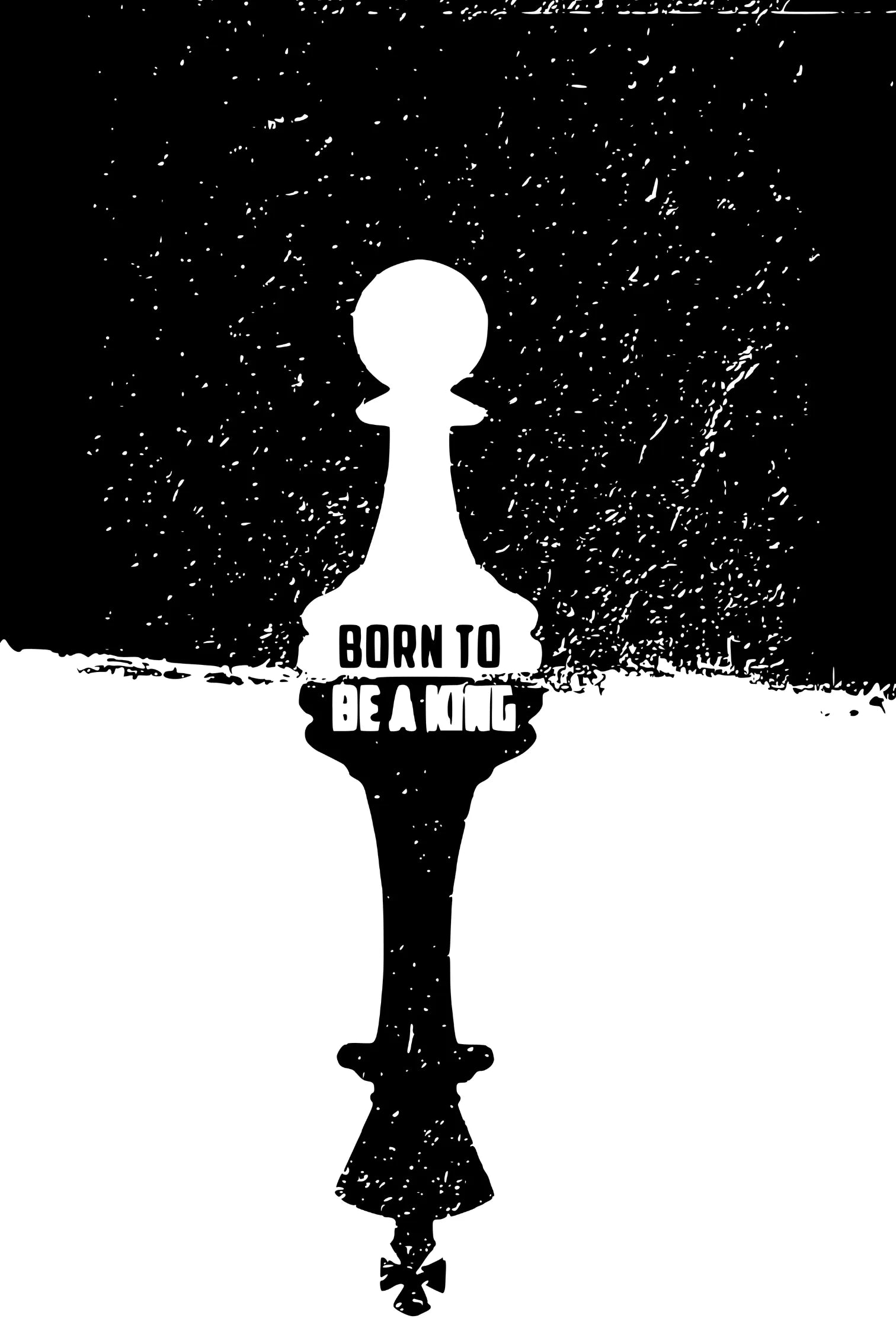Born to be King Wall Metal Wall Posters | Premium, Waterproof & Magnet-Mounted Art