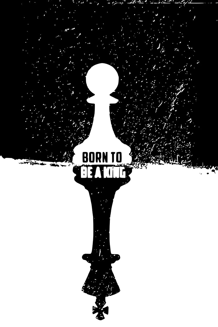 Born to be King Wall Metal Wall Posters | Premium, Waterproof & Magnet-Mounted Art