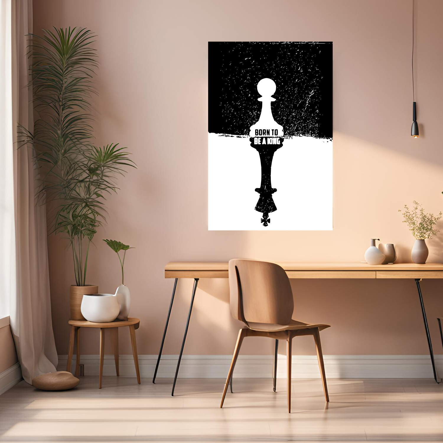 Born to be King Wall Metal Wall Posters | Premium, Waterproof & Magnet-Mounted Art