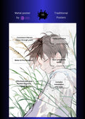 Boy Chilling in Nature  Metal Wall Posters | Premium, Waterproof & Magnet-Mounted Art