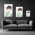 Boy Chilling in Nature  Metal Wall Posters | Premium, Waterproof & Magnet-Mounted Art