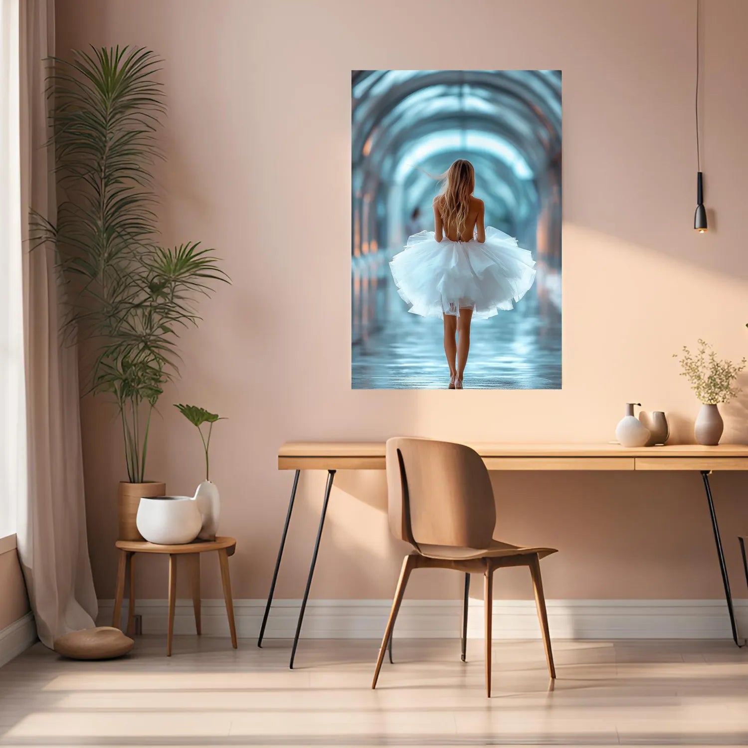Bride Back View Photography Metal Wall Posters | Premium, Waterproof & Magnet-Mounted Art