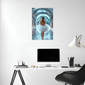 Bride Back View Photography Metal Wall Posters | Premium, Waterproof & Magnet-Mounted Art