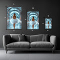 Bride Back View Photography Metal Wall Posters | Premium, Waterproof & Magnet-Mounted Art