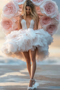 Bride with Flowers Photography Metal Wall Posters | Premium, Waterproof & Magnet-Mounted Art