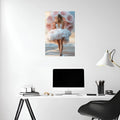 Bride with Flowers Photography Metal Wall Posters | Premium, Waterproof & Magnet-Mounted Art