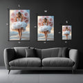 Bride with Flowers Photography Metal Wall Posters | Premium, Waterproof & Magnet-Mounted Art