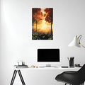 Calm Forest Metal Wall Posters | Premium, Waterproof & Magnet-Mounted Art