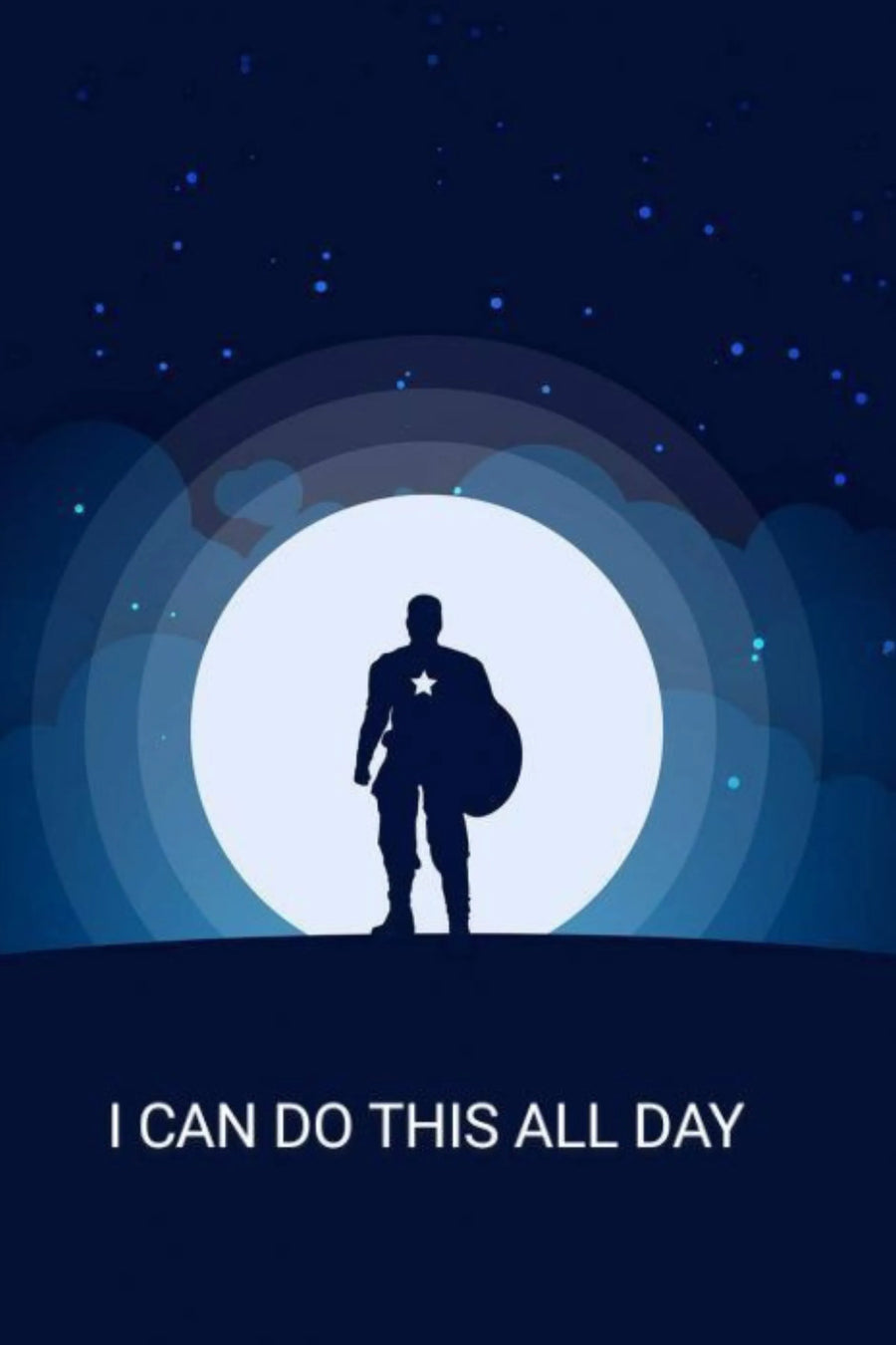 Captain America I can do this all day Metal Posters | Premium, Waterproof & Magnet-Mounted Art