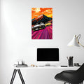 Car Race retro Metal Wall Posters | Premium, Waterproof & Magnet-Mounted Art