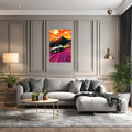 Car Race retro Metal Wall Posters | Premium, Waterproof & Magnet-Mounted Art
