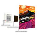 Car Race retro Metal Wall Posters | Premium, Waterproof & Magnet-Mounted Art