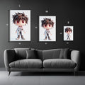 Cartoon Cute Little Doctor  Metal Posters | Premium, Waterproof & Magnet-Mounted Art
