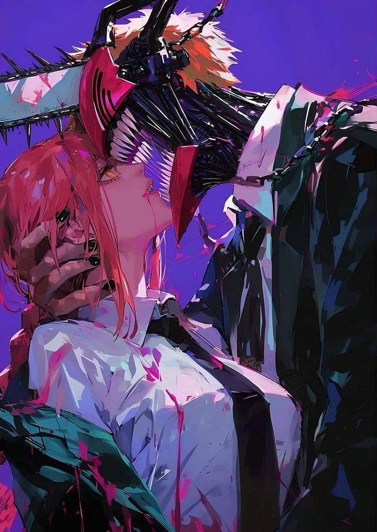 Chainsaw Man and Makima Metal Posters | Premium, Waterproof & Magnet-Mounted Art