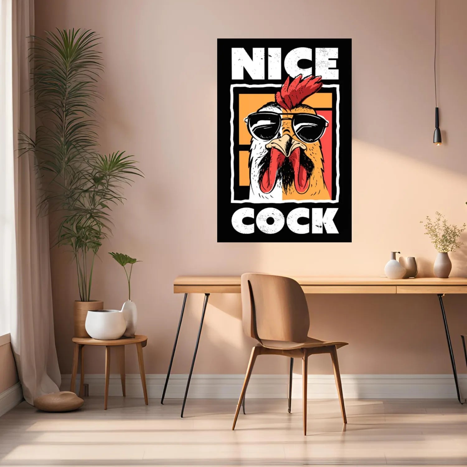 Chicken Funny  Metal Posters | Premium, Waterproof & Magnet-Mounted Art