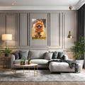 Chow Chow Dog Playing  Metal Wall Posters | Premium, Waterproof & Magnet-Mounted Art