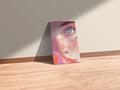 Closeup of Blue Eyed Redhead Girl Metal Posters | Premium, Waterproof & Magnet-Mounted Art