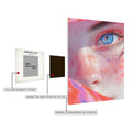Closeup of Blue Eyed Redhead Girl Metal Posters | Premium, Waterproof & Magnet-Mounted Art