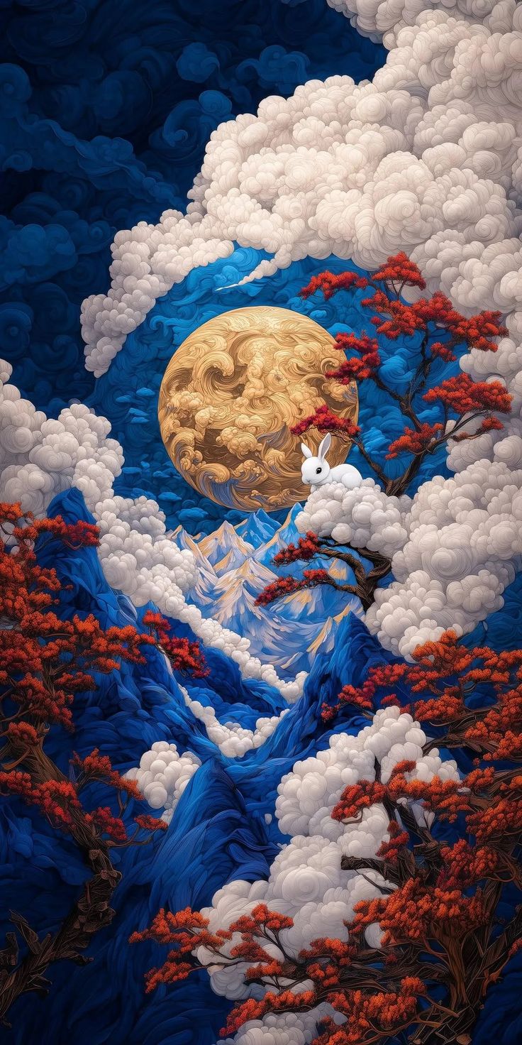 Colourful Japanese Night Illustration Metal Posters | Premium, Waterproof & Magnet-Mounted Art