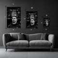 Cristiano Ronaldo Finisher Metal Wall Posters | Premium, Waterproof & Magnet-Mounted Art