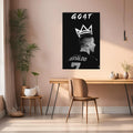 Cristiano Ronaldo GOAT Metal Wall Posters | Premium, Waterproof & Magnet-Mounted Art